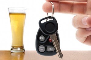 Car keys and a mixed drink