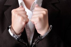 A man in handcuffs in Albuquerque.