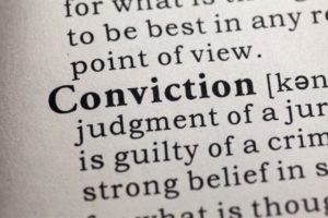 Meaning of conviction.