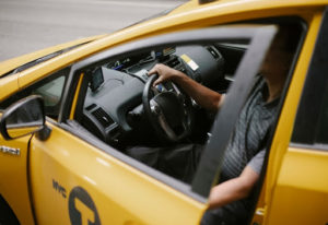 Taxi driver who disclosed his criminal record.